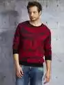 Bluza bluza męska czarno-czerwony