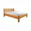 Łóżko BERGEN EKODOM drewniane : Rozmiar - 200x200, Kolor wybarwienia - Orzech, Szuflada - Brak
