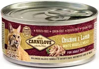 Carnilove Chicken & Lamb - 100g puszka d Podobne : Carnilove Fresh Chicken & Rabbit Gourmand - sucha karma dla kota 2 kg - 44803