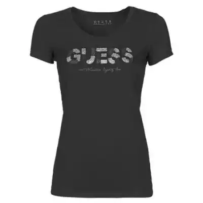 T-shirty z krótkim rękawem Guess  SS RN MARTINA TEE  Czarny Dostępny w rozmiarach dla kobiet. XS.