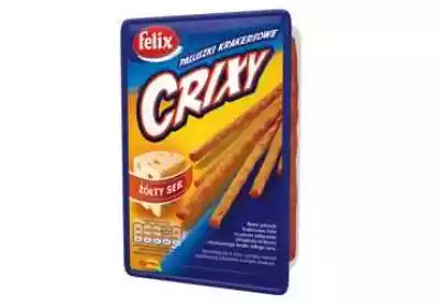 FELIX Crixy paluszki Żółty Ser 85g Podobne : Tigeria Sticks paluszki, pakiet mieszany - 4 smaki, 10 x 5 g - Pakiet mieszany I - 338369