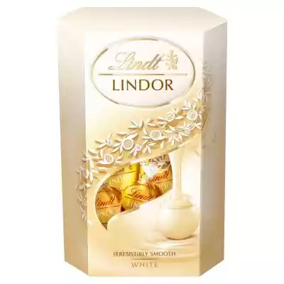 Lindt Lindor Praliny z czekolady białej  Podobne : Lindt Lindor Jajo z czekolady mlecznej i jajeczka z czekolady mlecznej z nadzieniem 215 g - 864092