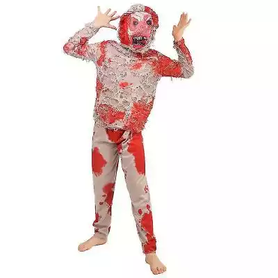 El Contente Kids Horror Bloody Zombie Ju Podobne : Le Contente Halloween Skeleton Full Mask Horror Czaszka Biochemiczne Nakrycie Głowy Role Playing Props Czarny - 2720588