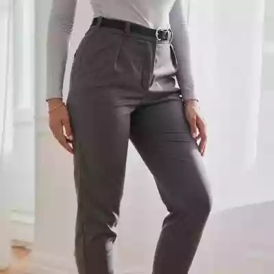 Spodnie cygaretki szare - sklep z odzież Podobne : Spodnie cygaretki brązowe - sklep z odzieżą damską More'moi - 2456