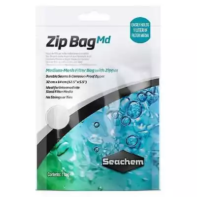 Seachem Medium Mesh Zip Bag, 1 liczba (1 Zwierzęta i artykuły dla zwierząt > Artykuły dla zwierząt > Artykuły dla rybek > Filtry akwariowe