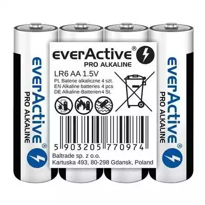 everActive Baterie paluszki LR6/AA folia Podobne : everActive Akumulator 6F22/9V Ni-MH 320 mAh 1 szt. ready to use - 388796
