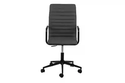 Krzesło biurowe obrotowe ciemno szare NE Podobne : Żółte krzesło obrotowe MOTUS - 161999