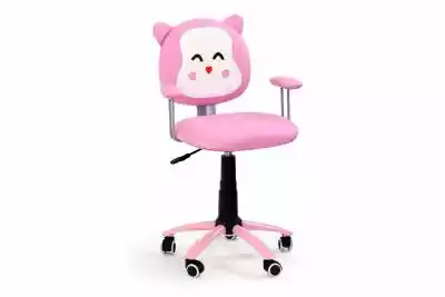 Krzesło obrotowe do biurka dla dziewczyn Podobne : Krzesło obrotowe różowe CL-590-3 welurowe, złote nogi - 82259