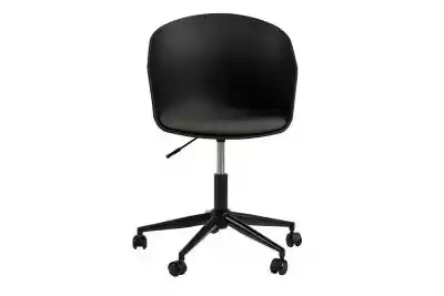Krzesło obrotowe do biurka czarne TROVIO Meble tapicerowane > Krzesła > Krzesła obrotowe