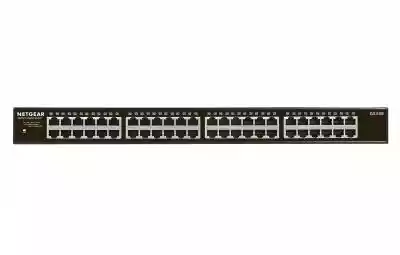 Netgear (GS348-100EUS) NETGEAR GS348 Nie zarządzany Gigabit Ethernet (10/100/1000) 1U Czarny...