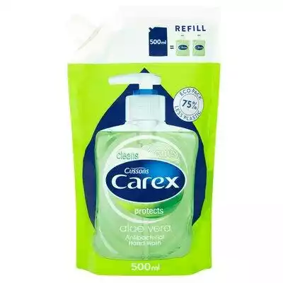 Mydło w płynie CAREX Aloe Vera 500 ml Podobne : CAREX Sensitive Antybakteryjny Żel do rąk 50 ml - 250627