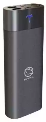 Powerbank z baterią o pojemności 12000 mAh,  posiada 2x USB 2.0 i 1x microUSB.
