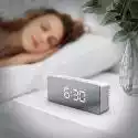 Xceedez Lustro LED Cyfrowy zegar stołowy Wyświetlanie daty Temperatura dla domu Sypialnia Pulpit Elektroniczny budzik