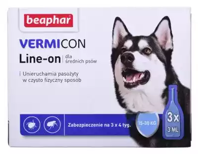 BEAPHAR VERMIcon Line-on Dog M - krople  Podobne : BEAPHAR - spray na pchły i kleszcze dla psa i kota - 250 ml - 90077