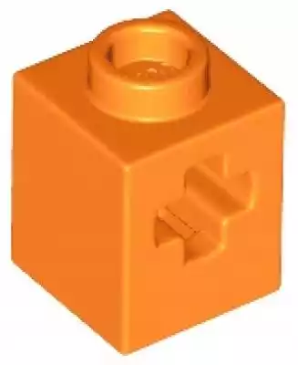 Lego Orange Technic Brick 1x1 '+' 73230  Podobne : Lego Technic Brick 1x2 Otwór Dbg Ciemnoszary 3700 - 3023784