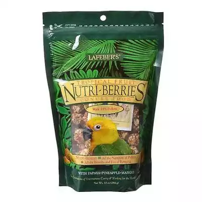 Lafeber Tropical Fruit Nutri-Berries Con Zwierzęta i artykuły dla zwierząt > Artykuły dla zwierząt > Artykuły dla ptaków > Karma dla ptaków
