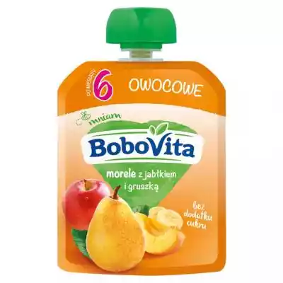 BoboVita - Morele z jabłkiem i gruszką Podobne : BoboVita Mus jabłko z mango i pomarańczą po 6 miesiącu 100 g - 840698