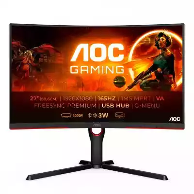 AOC C27G3U/BK monitor komputerowy 68,6 c Electronics > Video > Computer Monitors