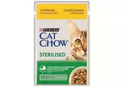 Purina Cat Chow Sterilised Sasz. 85G Kur Podobne : Purina - Felix przysmak dla kota o smakach mleka jogurtu sera cheddar - 228676