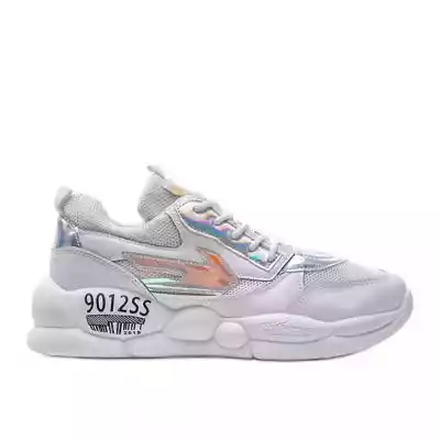 Białe sneakersy damskie holo BO-253 Podobne : Sneakersy damskie GOE LL2N4079 dżety - 85125