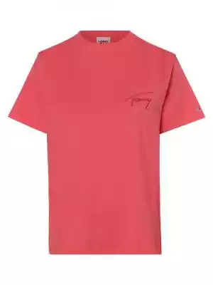 Swobodny krój T-shirtu marki Tommy Jeans zyskuje indywidualny styl dzięki charakterystycznemu haftowanemu logo.