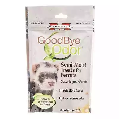 Marshall Goodbye Odor Semi-Moist Treats for Ferrets,  2.5 oz (Opakowanie 3)