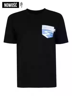 T-Shirt Relaks Unisex Czarny z Kieszonką Podobne : T-shirt Relaks Unisex Biały Las - ZIMNO - 3561