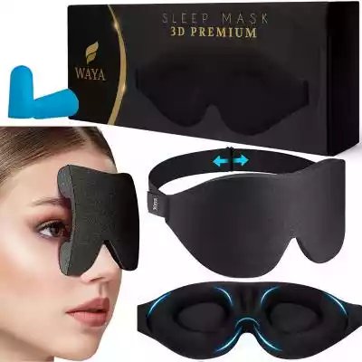 3D Premium Maska Do Spania Opaska Na Ocz Podobne : satynowa Opaska maska do spania na oczy czarna - 374433
