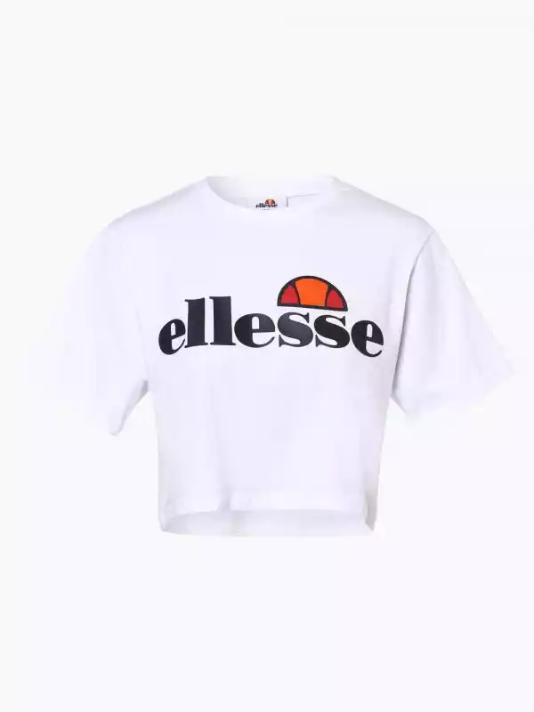 ellesse - T-shirt damski, biały ellesse ceny i opinie