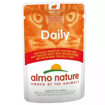 Megapakiet Almo Nature Daily Menu, 24 x  Podobne : ALMO NATURE Daily Z kurczakiem - mokra karma dla kota - 400 g - 88540