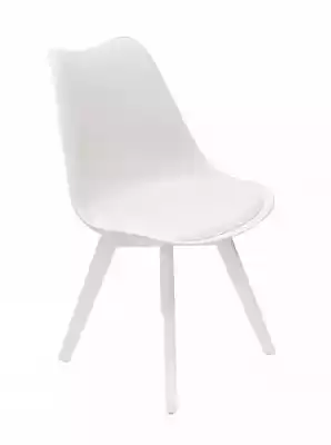 Krzesło skandynawskie Podobne : Skandynawskie krzesło na drewnianym stelażu ekoskóra szare TRIGO - 160696
