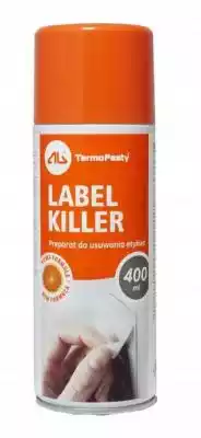 ﻿ Spray do usuwania etykiet Label Killer 400ml  AG TermoPasty   Preparat do usuwania wszelkiego rodzaju etykiet samoprzylepnych    Substancje zawarte w produkcie działają na klej eliminując jego przyczepność.  Dodatkowo preparat łatwo usuwa naturalne tłuszcze,  żywicę oraz odciski palców. 