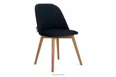 Krzesło skandynawskie welur granatowe BA Podobne : Skandynawskie krzesło obrotowe szare MOTLO - 165432