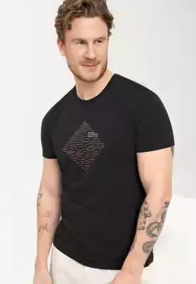 Klasyczny t-shirt męski z nadrukiem T-SI atrakcyjnym