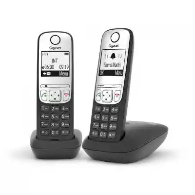 Siemens Telefon Gigaset A690DUO czarno-s Smartfony i lifestyle/Smartfony i telefony/Telefony stacjonarne