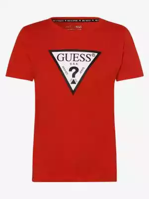 GUESS - T-shirt damski, czerwony Kobiety>Odzież>Koszulki i topy>T-shirty
