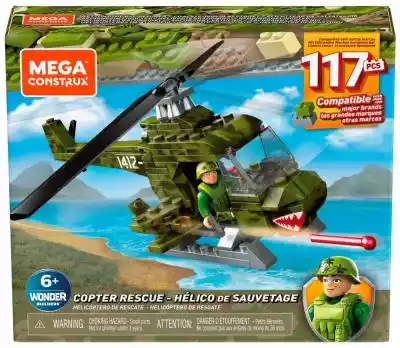 Mega Bloks Klocki Helikopter ratunkowy Podobne : Mattel Zestaw Mega Bloks myśliwiec wojskowy - 841523