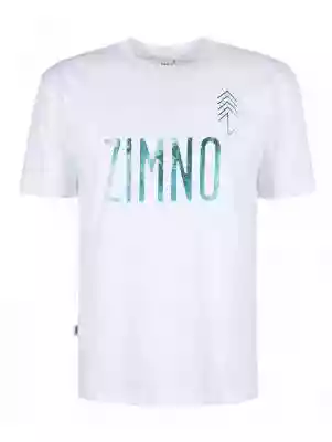 T-Shirt Relaks Unisex Biały Wzburzone Mo Podobne : T-Shirt Relaks Unisex Biały z Kieszonką Fioletowe Góry - ZIMNO - 3542
