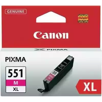 Oryginalny tusz Canon w kolorze magenta gwarantują wysoką jakość wydruków oraz długą i bezproblemową eksploatację. CLI-551XL to oryginalny tusz dedykowany do drukarek i urządzeń Canon PIXMA: Canon iP7250,  Canon MG5450,  Canon MG6350.