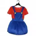 Suning Super Mario Luigi Kostium cosplayowy Dorosły Dzieci Fantazyjna sukienka Strój Odzież Mario Czerwona Dziewczyna L