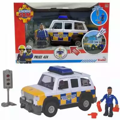 Simba - Jeep policyjny z figurką Malcolm