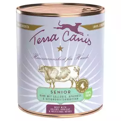 Terra Canis Senior, bez zbóż, 6 x 800 g  Podobne : Terra Canis Senior, bez zbóż, 6 x 800 g - Dziczyzna z pomidorami, jabłkami i ziołami lekarskimi - 342230