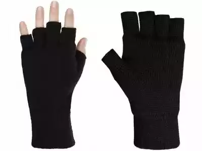 Rękawice Rękawiczki Zimowe 3M Bez Palców Podobne : Rękawiczki bez palców mitenki czarne prążki długie - 370568