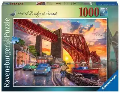 Puzzle 2D 1000 elementów Most o wschodzie słońca Puzzle firmy Ravensburger,  charakteryzują się wysoką jakością. Przez ponad 100 lat cieszą dzieci i dorosłych na całym świecie. Perfect Age Fit to cecha,  która dopasowuje wielkość elementów do możliwości charakterystycznych dla danego wieku