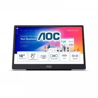 AOC 16T2 monitor komputerowy 39,6 cm (15
