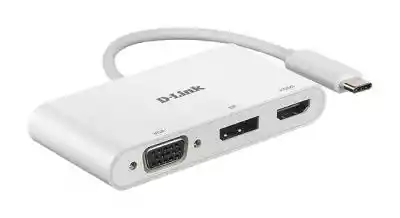D-Link (DUB-V310) D-Link DUB-V310 stacja dokująca Przewodowa USB 3.2 Gen 1 (3.1 Gen 1) Type-C Biały...