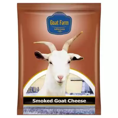         Goat Farm                Doskonały smak sera koziego Prawdziwy specjał - holenderski ser wędzony,  w 100% z mleka koziego. Dzięki dymowi wędzarniczemu zyskuje wyrazisty,  głęboki aromat. Nie traci przy tym walorów smakowych,  cenionych przez miłośników sera koziego. Przydymiona,  b