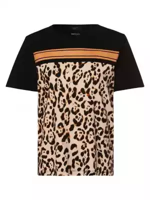 Nadruk w cętki lamparta z przodu nadaje sportowemu stylowi T-shirtu marki Marc Cain Collections modny miejski charakter.