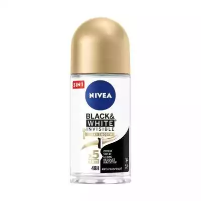         NIVEA Antyperspirant Black&White Invisible Silky Smooth spray to produkt,  który zapewni Ci skuteczną i niezawodną ochronę przed poceniem się,  bez ryzyka pobrudzenia ubrań. Zapewnia ochronę 5w1 i chroni przed nieprzyjemnym zapachem,  poceniem,  plamami i śladami na ubraniach oraz 