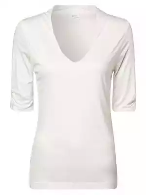 Koszulka marki s.Oliver BLACK LABEL wyróżnia się na tle innych modeli basic miękkim materiałem wiskozowym – marszczenia na rękawach są główną atrakcją stylizacji.